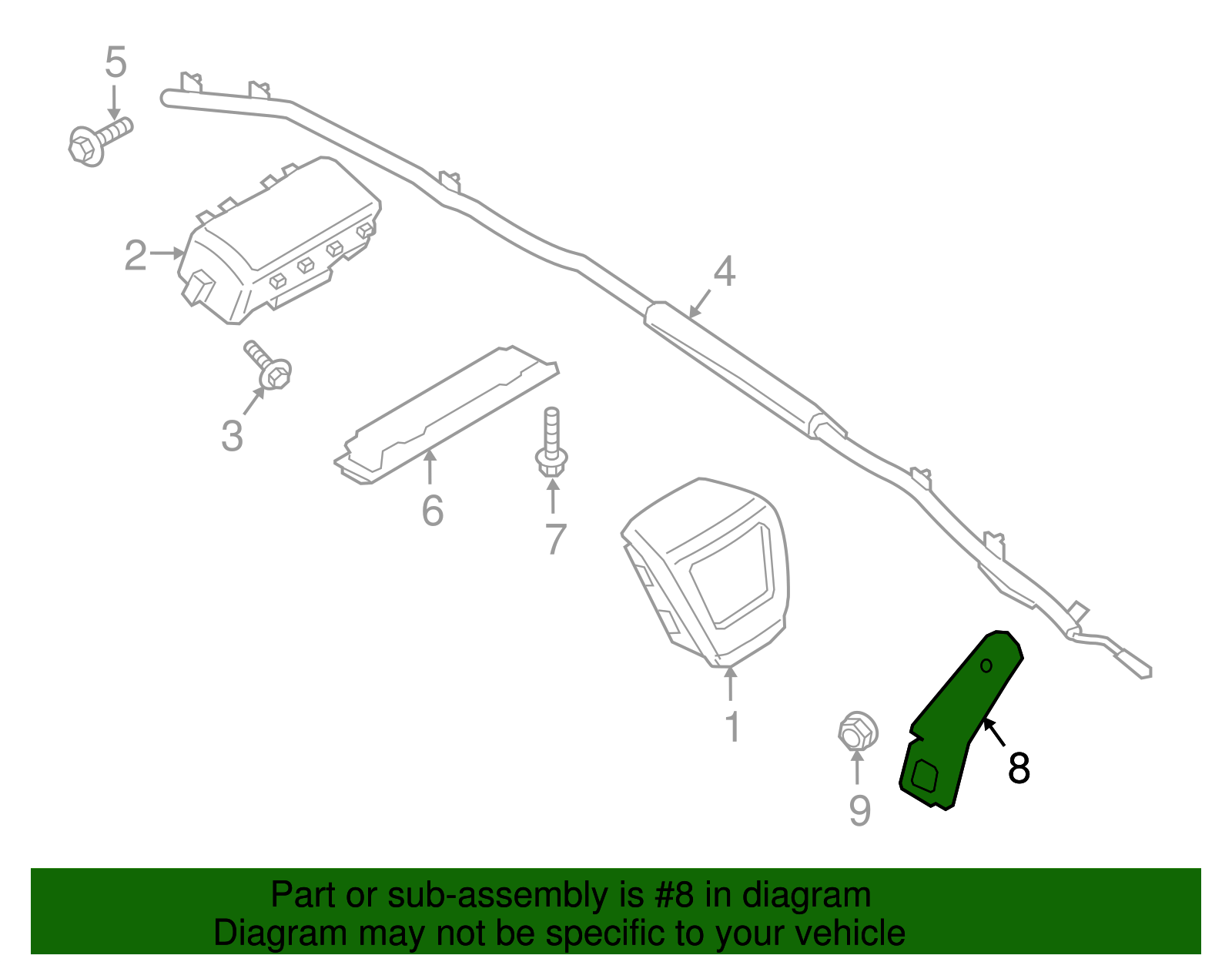 Side Impact Inflator Module - Ford (GD9Z-54611D10-A)