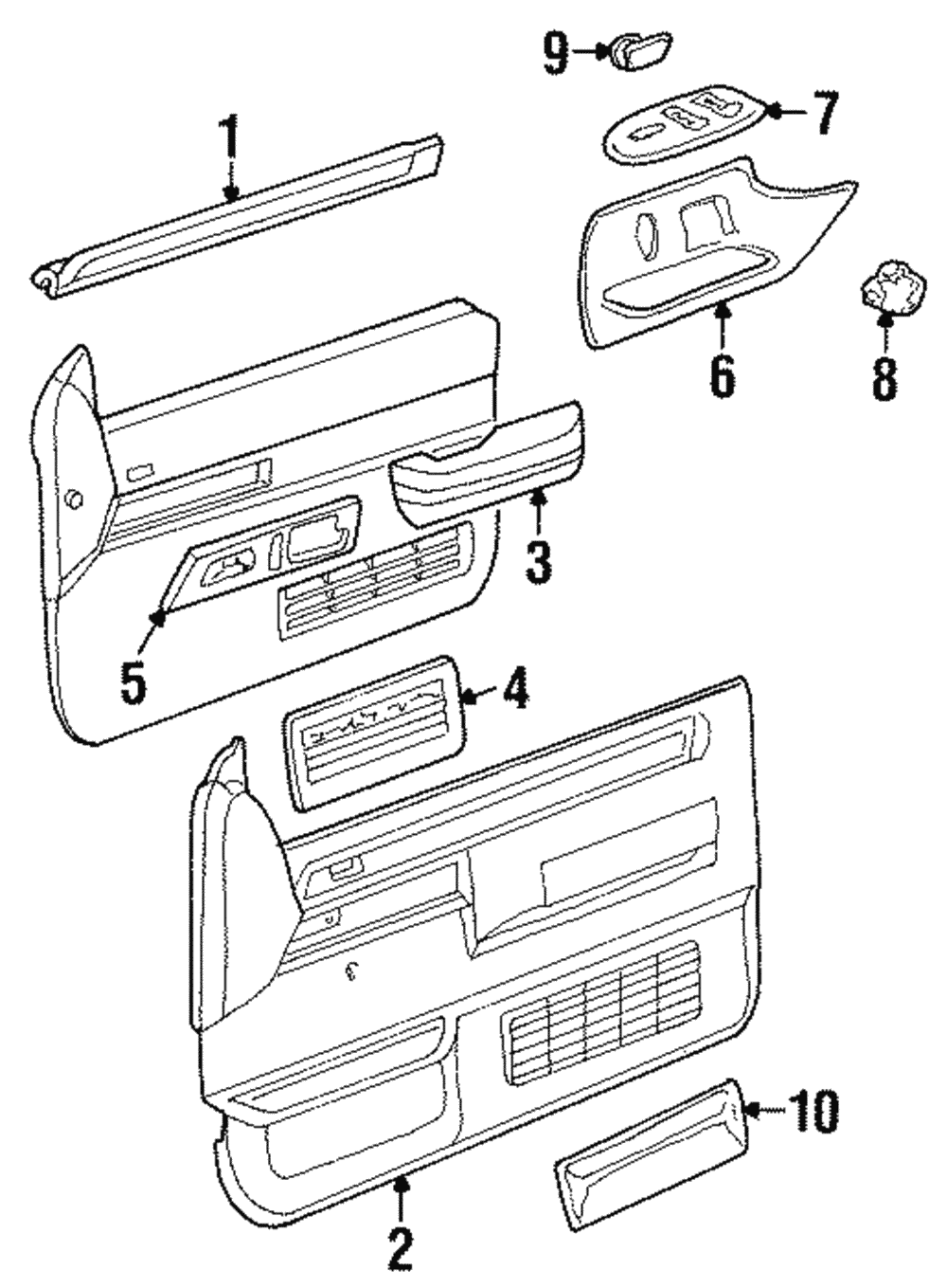 Door Trim Panel - GM (93802359)