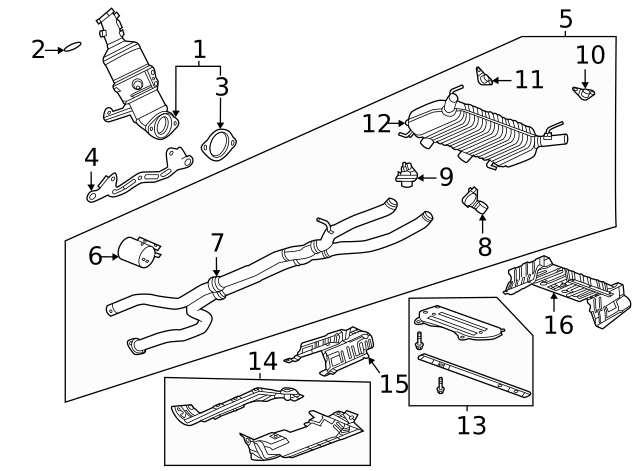 Genuine OEM GM Part - F (S)Converter 2022-2023 Cadillac CT5 