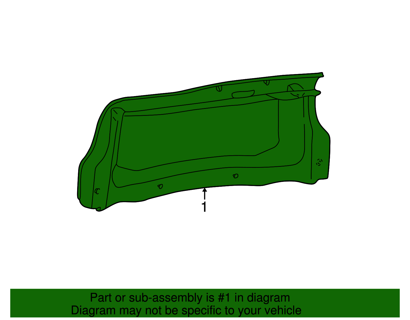 Trim Panel - Ford (YF4Z-5445594-AAA)