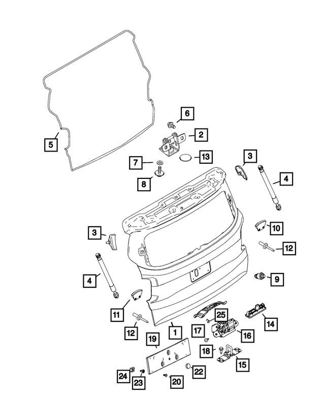 20192021 Jeep Renegade License Plate Bracket 68256481AA My Mopar Parts