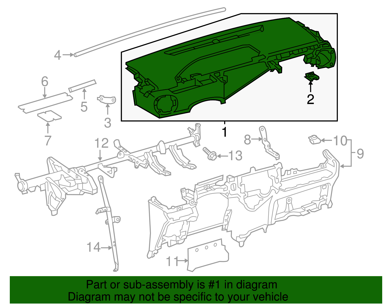 Upper Panel - Toyota (55302-52904-C0)