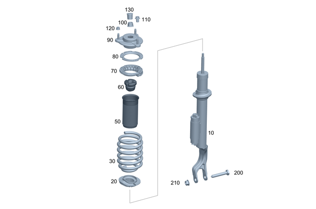 206-321-84-00 - Helical Spring 2013-2025 Mercedes-Benz | Mercedes-Benz ...