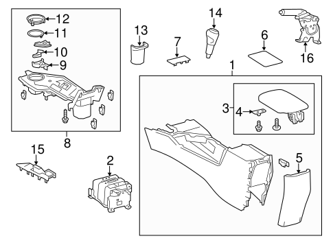 Console for 2014 Toyota RAV4 #0