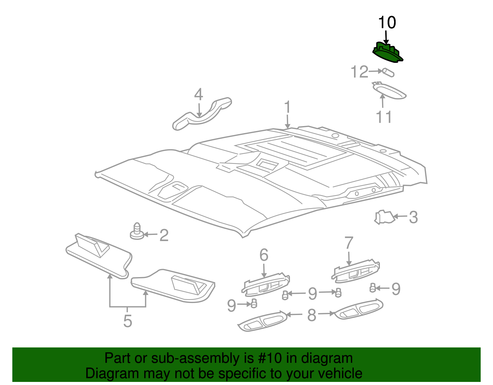 Cargo Lamp Housing - GM (88935735)