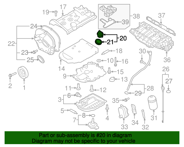 2006-2018 Audi Filler Cap 06C-103-485-P | Audi USA Parts