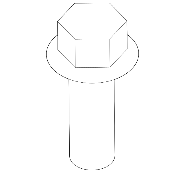 M6x1x11.85 Hood Open Assist Rod Bolt - GM (11562536)