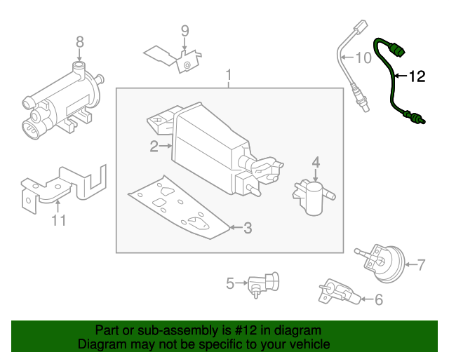 20122015 Kia Optima Oxygen Sensor 392102G560 OEM Parts Online