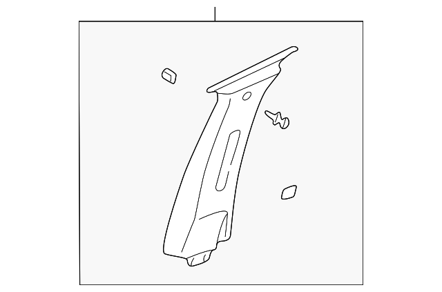 Molding Assembly, C/Pillar Upper Garnish              *Grante Shale - GM (10391847)
