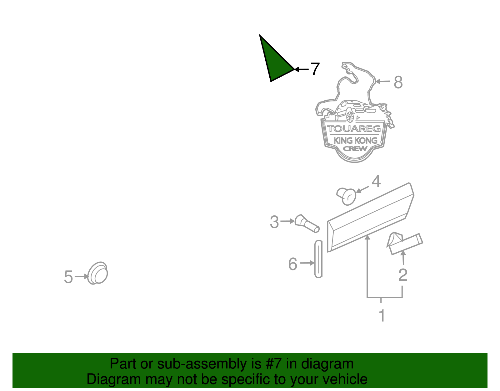 Corner Cover - Volkswagen (7L0-853-267-F-XX2)