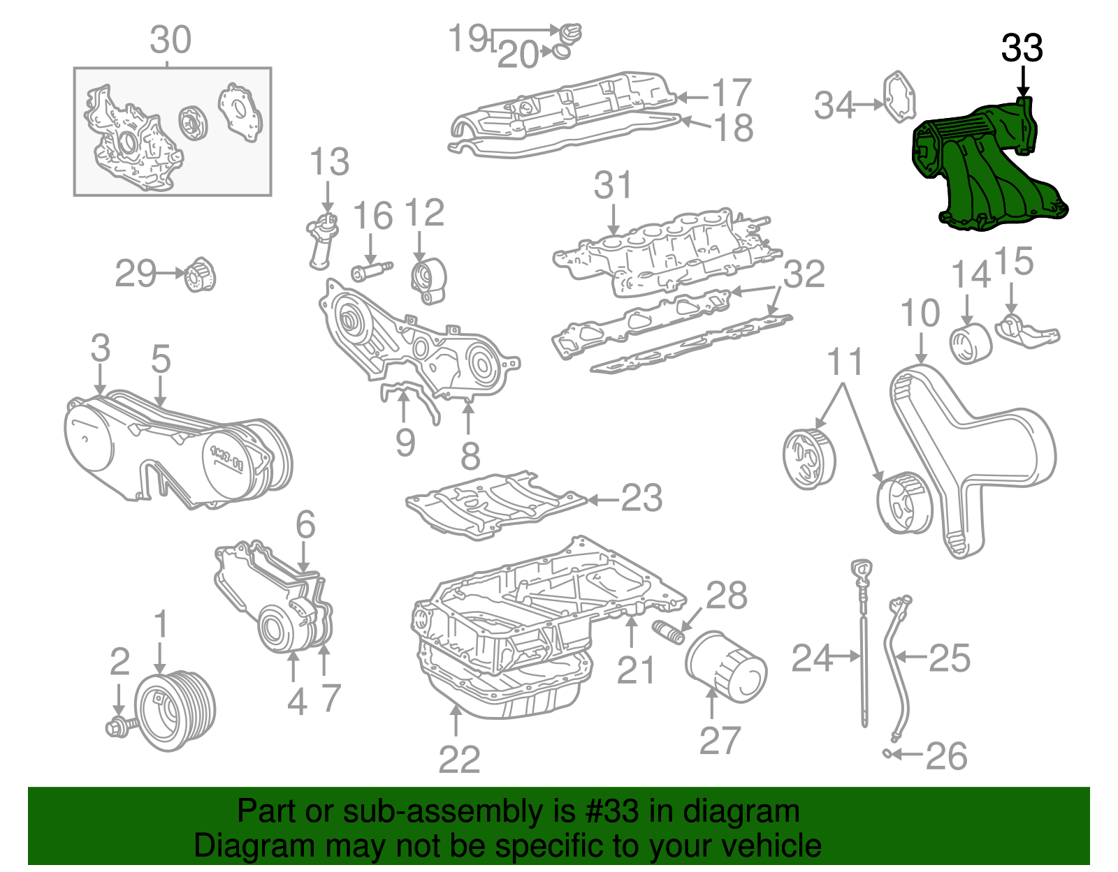 Intake Plenum - Toyota (17109-20130)