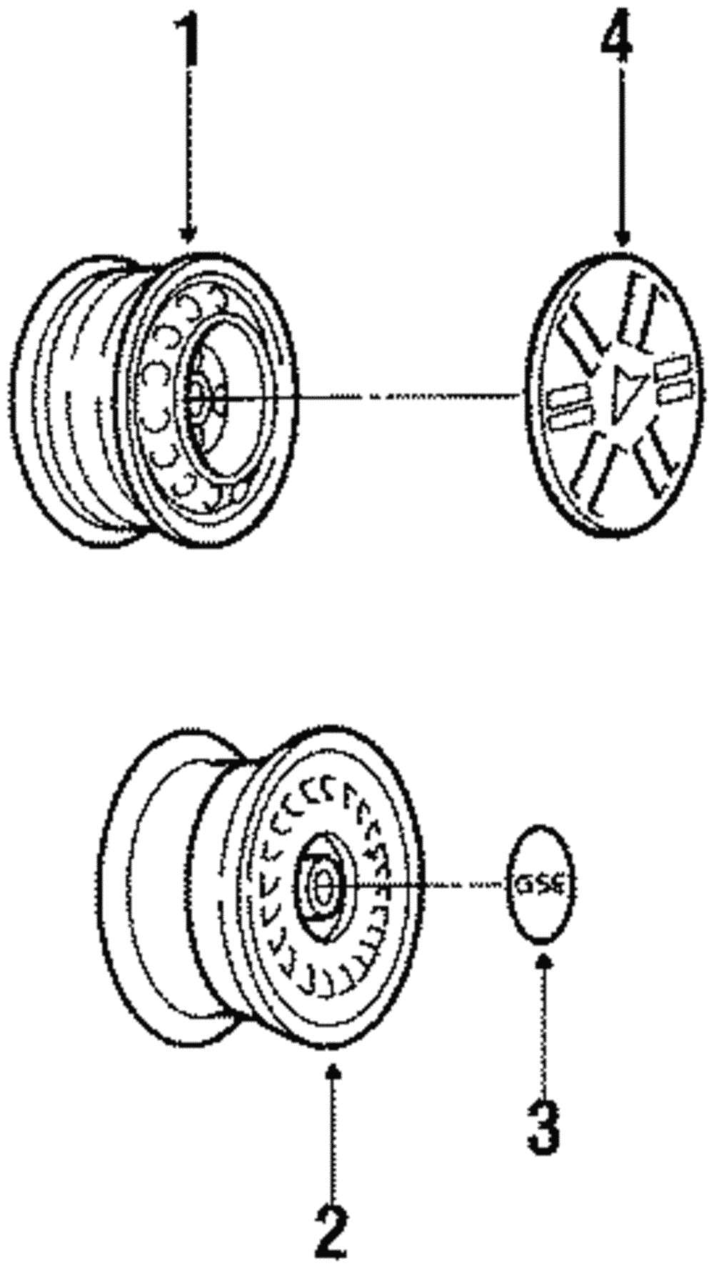Cap, Hub(T08-T5N) - GM (96139296)