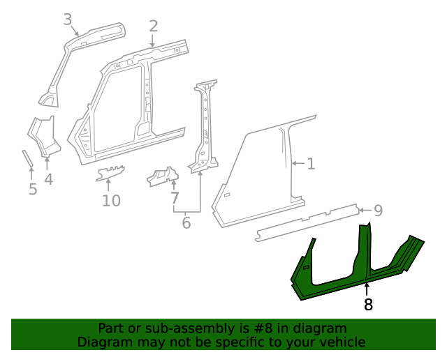 463-630-32-03 - Rocker Panel 2019-2023 Mercedes-Benz | Mercedes 