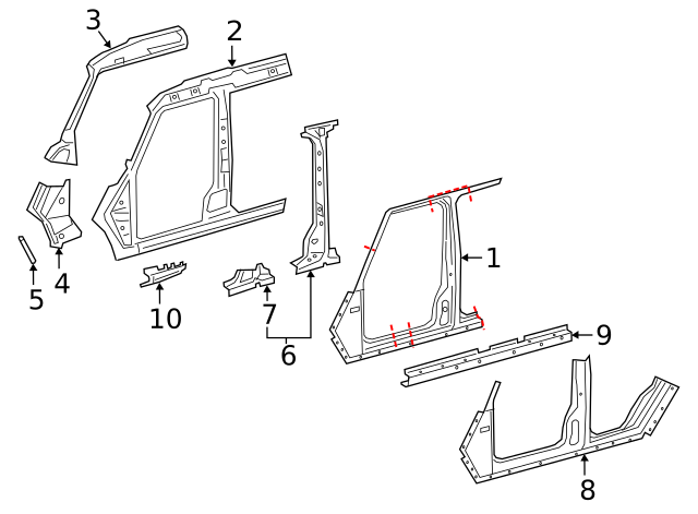 463-630-32-03 - Rocker Panel 2019-2023 Mercedes-Benz | Mercedes 
