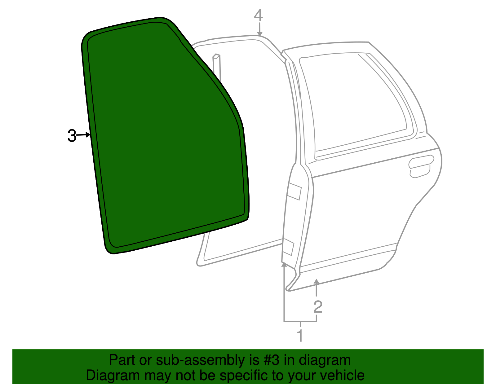 Weather-Strip On Body - Ford (XW7Z-54253A10-AAC)