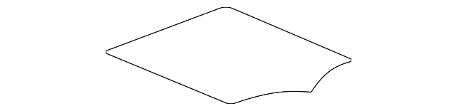 Black Front Floor Console Compartment Liner - GM (84308852)
