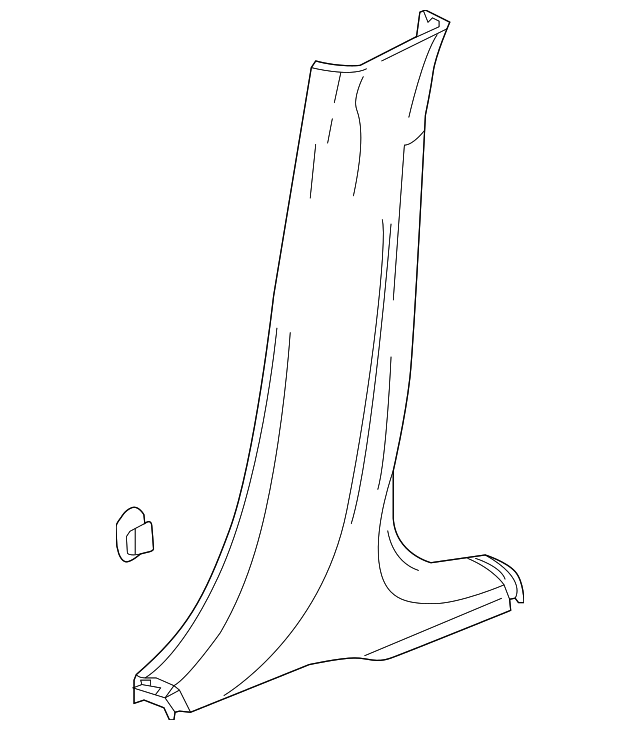 20182023 GM Black Driver Side Center Pillar Lower Trim Panel 84564405