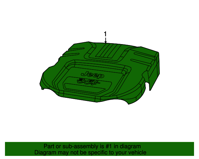 20122018 Jeep Engine Cover 04861821AB Mopar Parts Canada