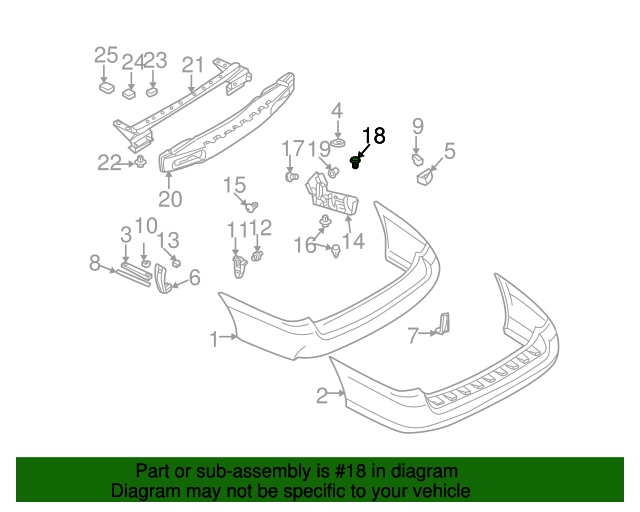 19922009 Subaru Bumper Cover Retainer Clip 59122PA010 Subaru Parts