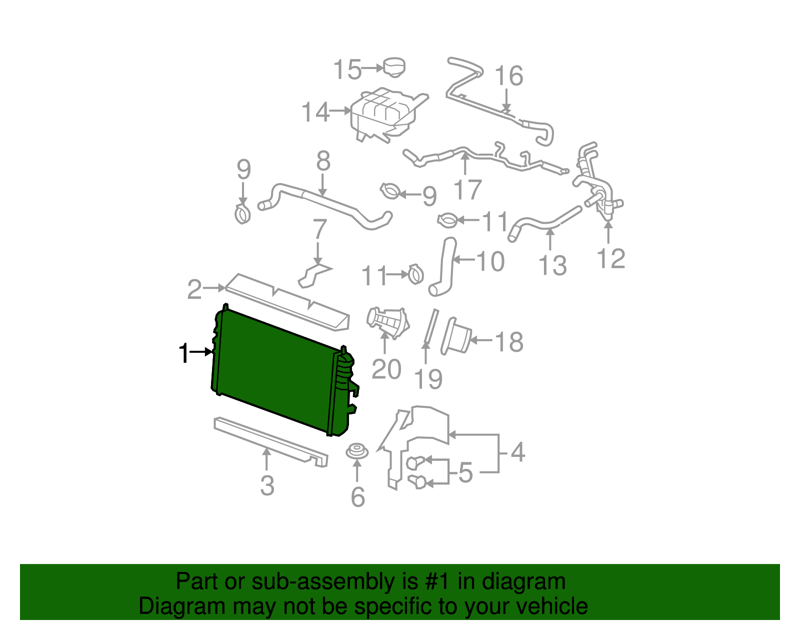 Radiator - Buick (25769584)