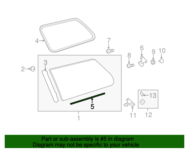 11 Toyota Sienna Guard 624 Toyota Factory Auto Parts