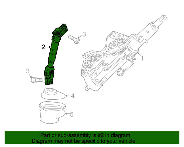 20112020 GM Intermediate Steering Shaft 84140087 GM