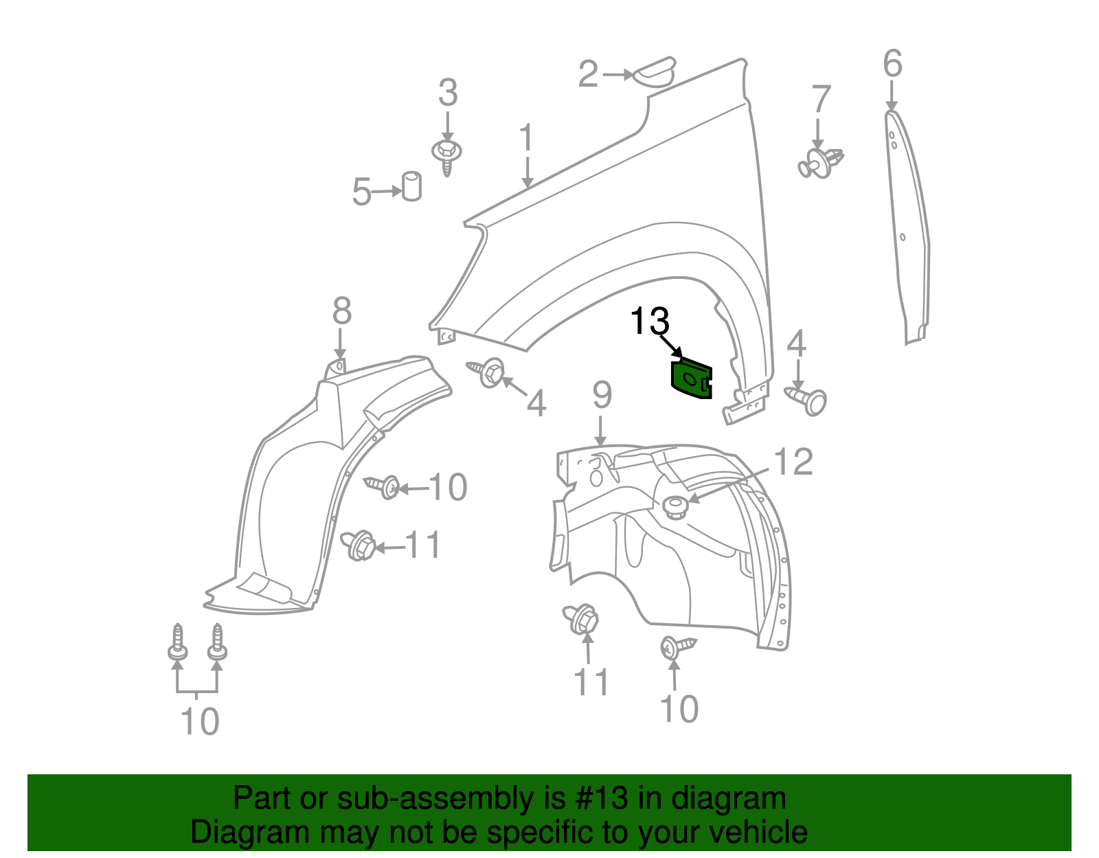 Multi-Purpose Nut - GM (11518199)