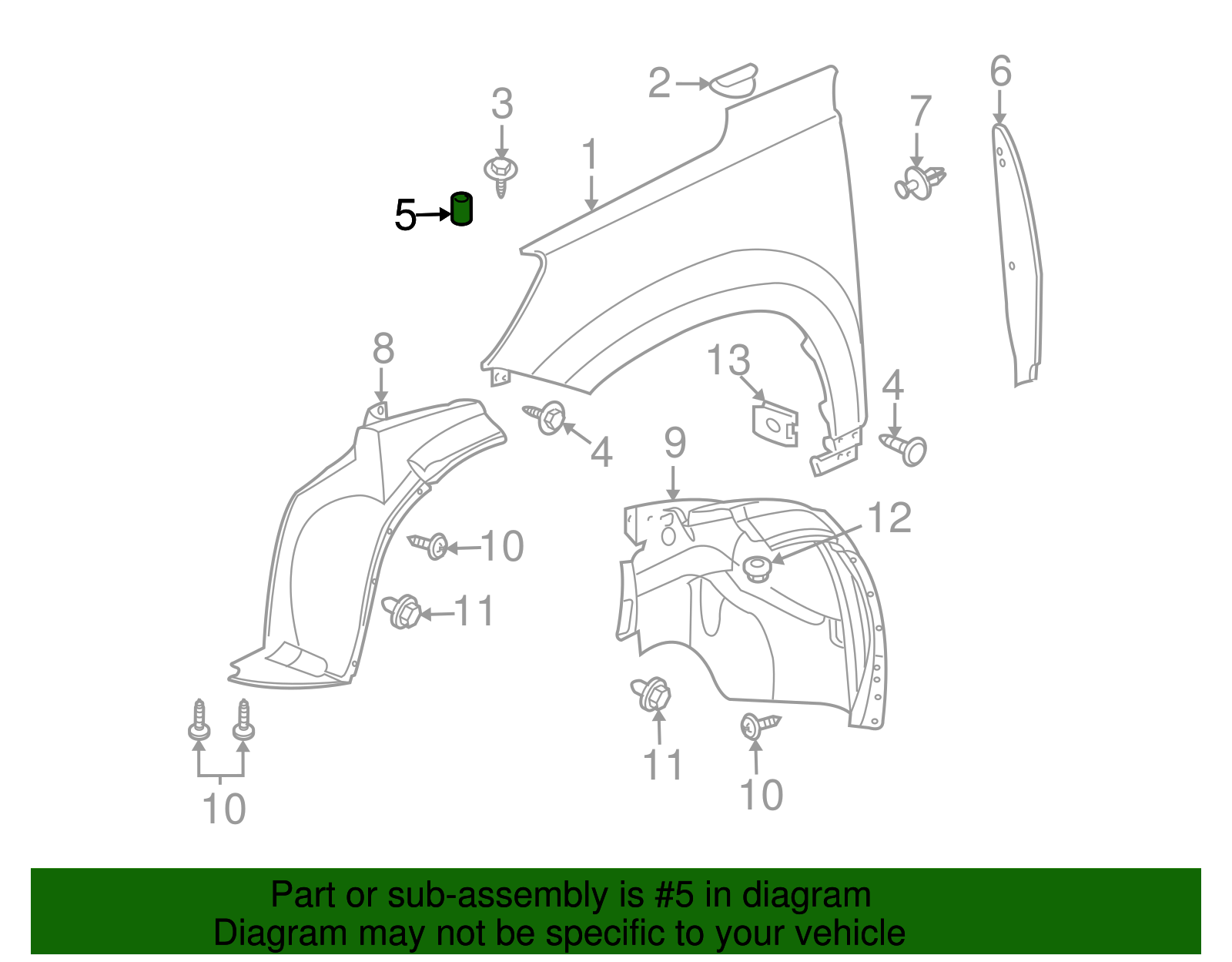 Multi-Purpose Nut - GM (11609317)