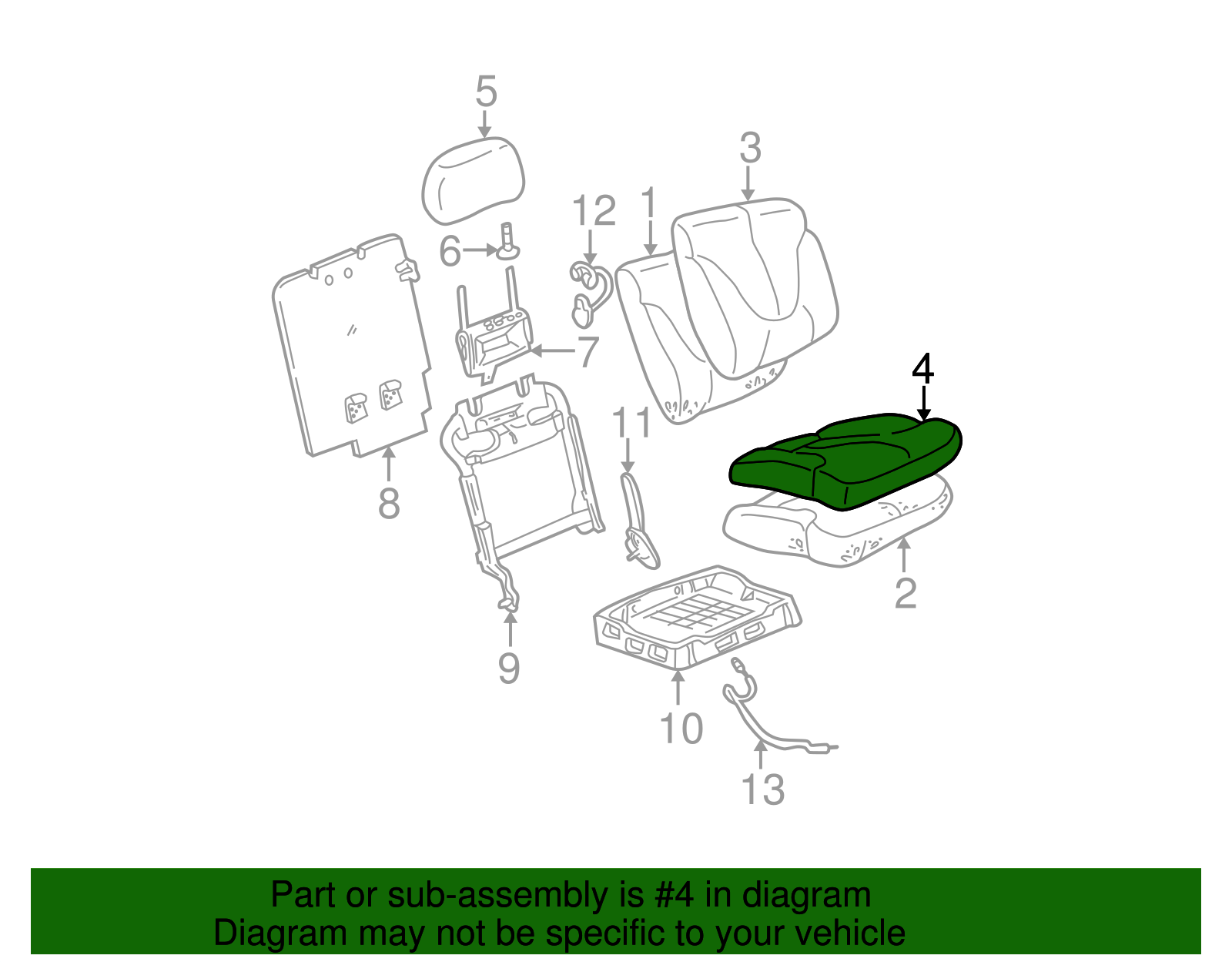 Seat Cover - GM (88938031)