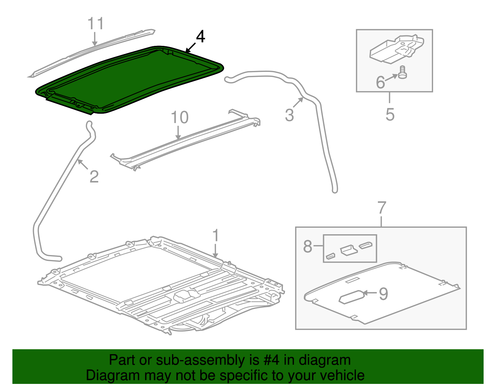 Sunroof Motor Bracket - GM (96469195)