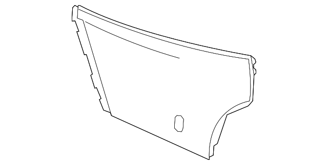 Light Neutral Front Driver Side Floor Console Rear Cover - Buick (90904959)