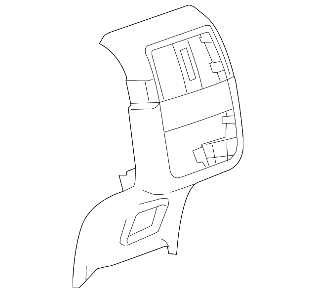 Cocoa Front Floor Console Rear Cover - Buick (90904954)