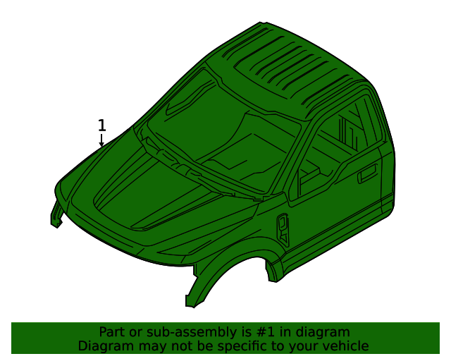 Ford LC3Z25001B24A Truck Cab 20182020 Ford OEM Ford Parts