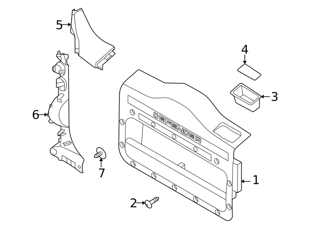2020-2023 Land Rover Door Trim Molding LR182908 | OEM Parts Online