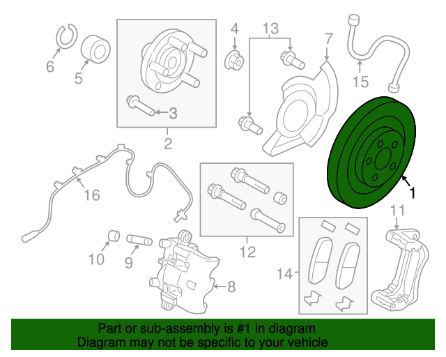 20072015 Ford Rotor 7U2Z1V125ED Blue Springs Ford Parts