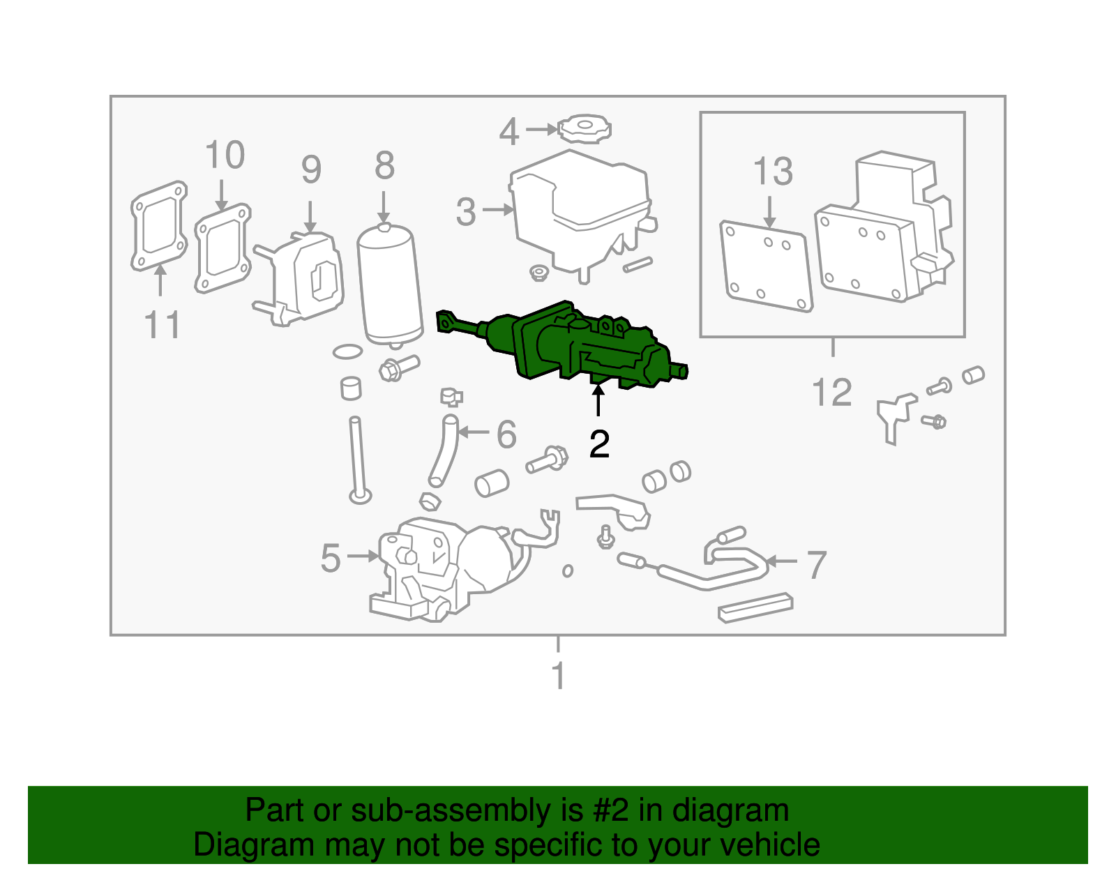 F (S)Cylinder Kit - GM (25826147)