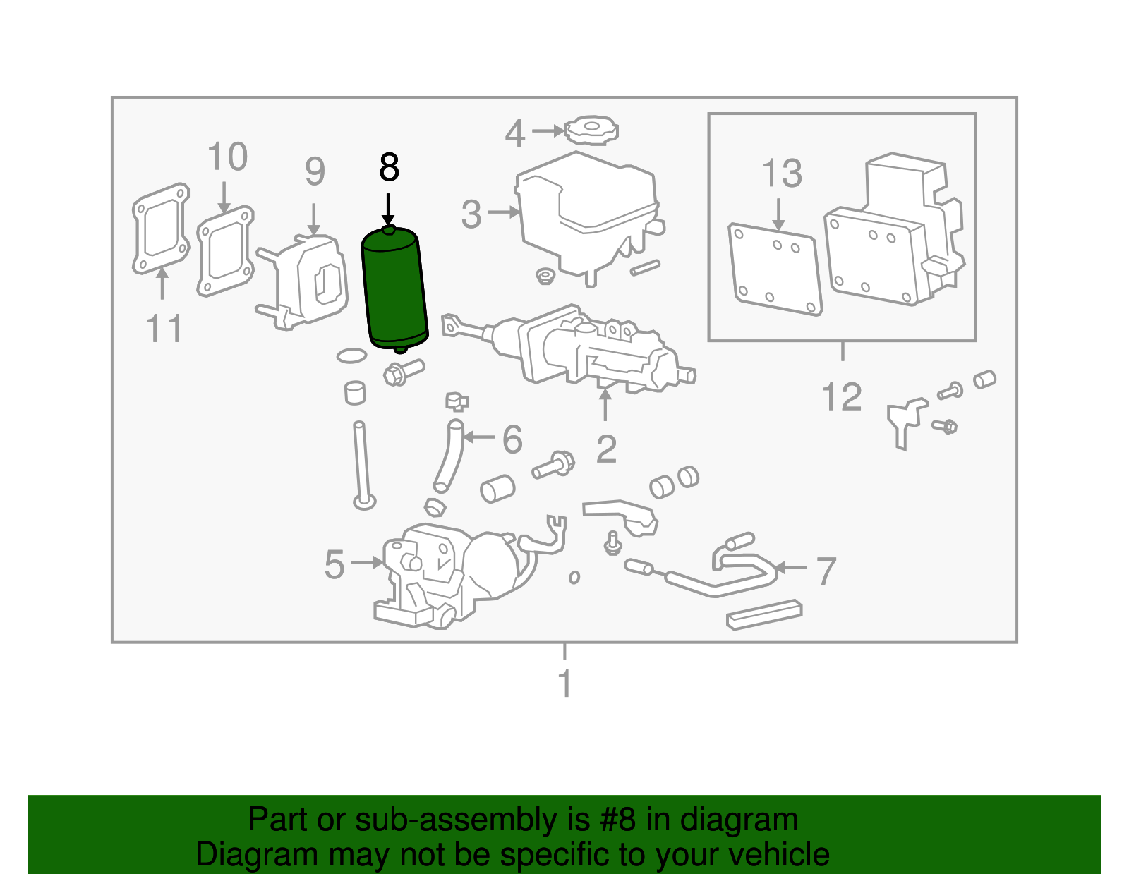 Accumulator Kit-P/B Boos Pump Fluid - GM (25826182)