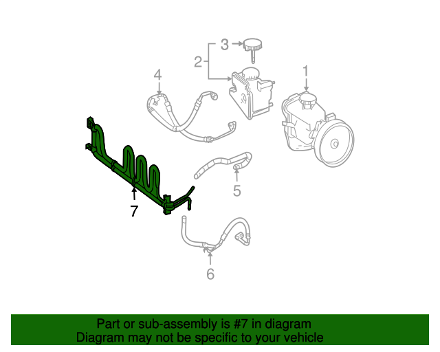 Power Steering Cooler Part 2044602024 Mercedes Parts Center