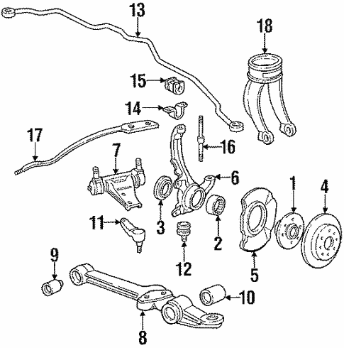 Upper Control Arm for 1991 Honda Prelude Honda Parts Online