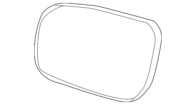 Passenger Side Rearview Mirror Glass - GM (89044541)