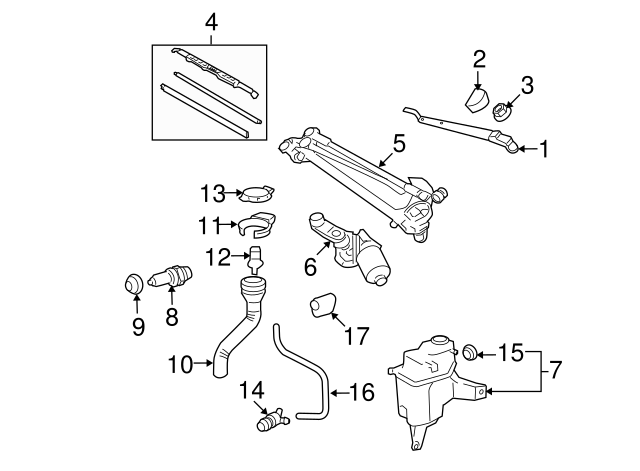 Toyota 85221-0R010 Windshield Wiper Arm Toyota 85221-0R010 Windshield Wiper Arm