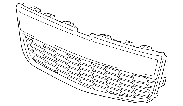thumbnail image 2 of KARPAL Front Lower Grille – Chrome Mesh For 2017-2020 Chevy Sonic (GM1036195) 2 of 3