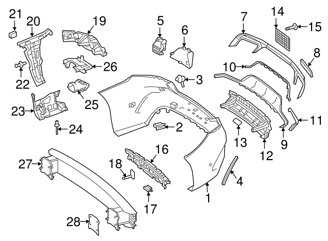217-885-03-22-9999 - Center Panel 2015-2017 Mercedes-Benz S 550  