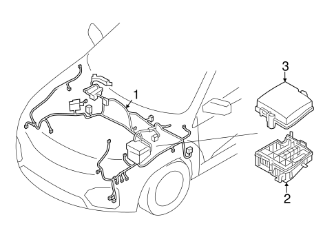 Wiring Harness OEM Parts for 2014 Kia Sorento