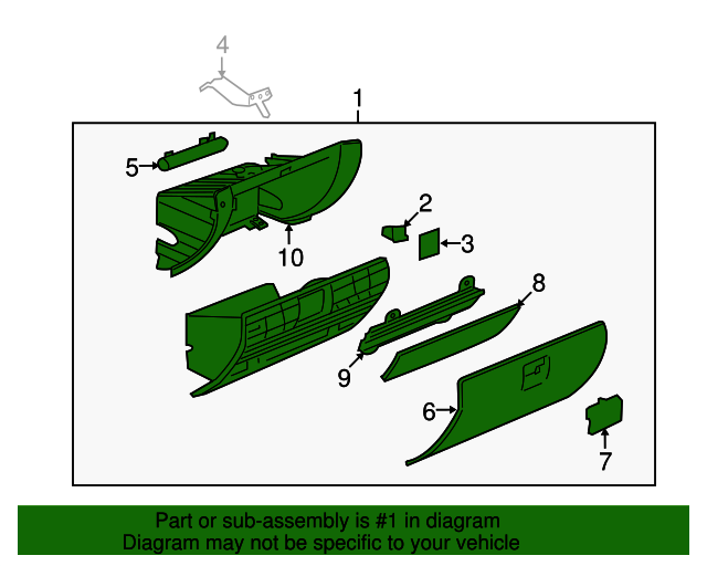 2008 Saturn Vue Compartment 96837506 Capital Chevrolet Parts