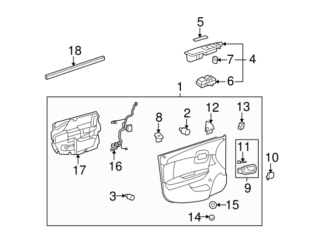 Aazon.co: Genuine G 15823977 Door Lock Switch - View #4