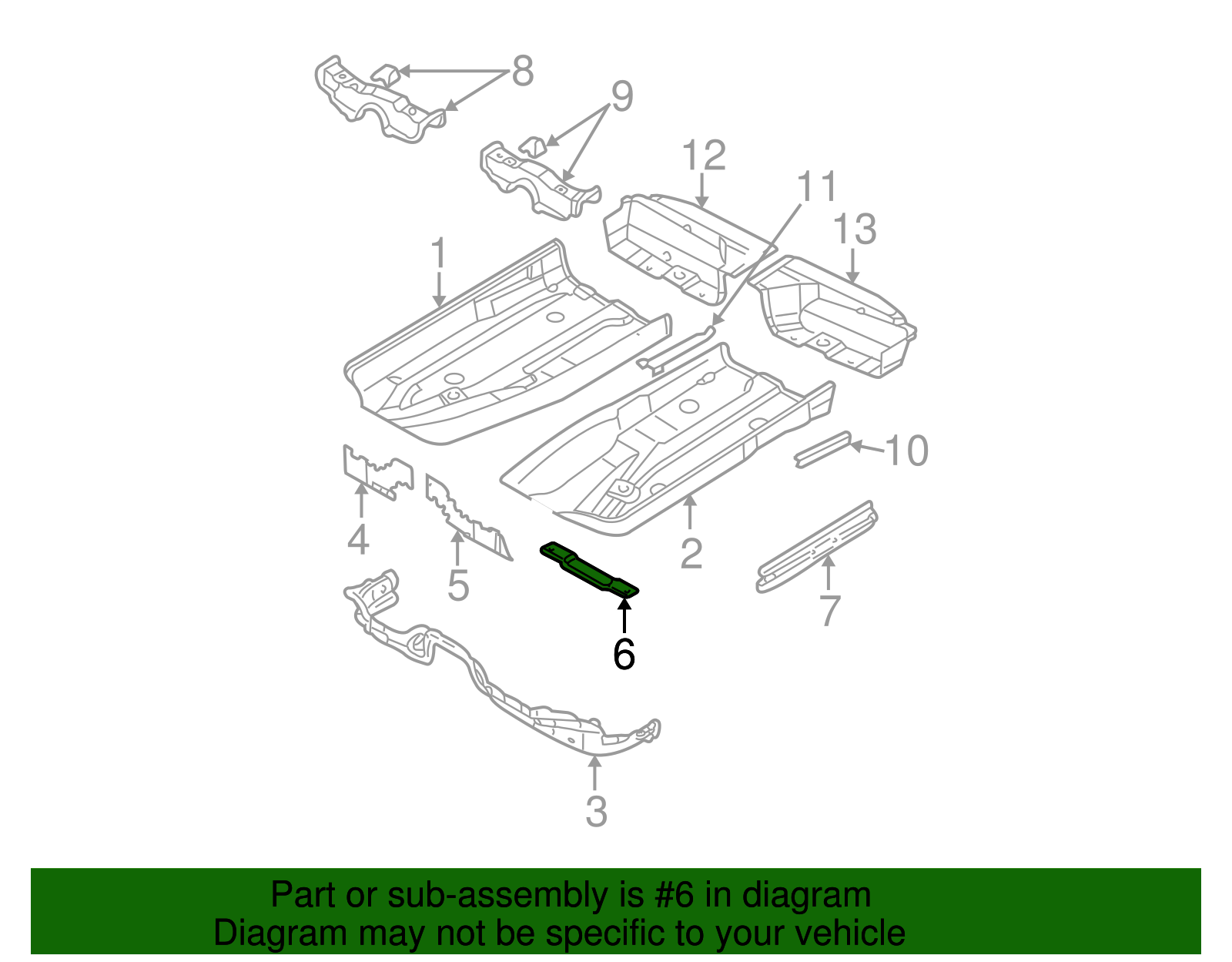 Reinforcement - Volkswagen (8D0-804-813-J)