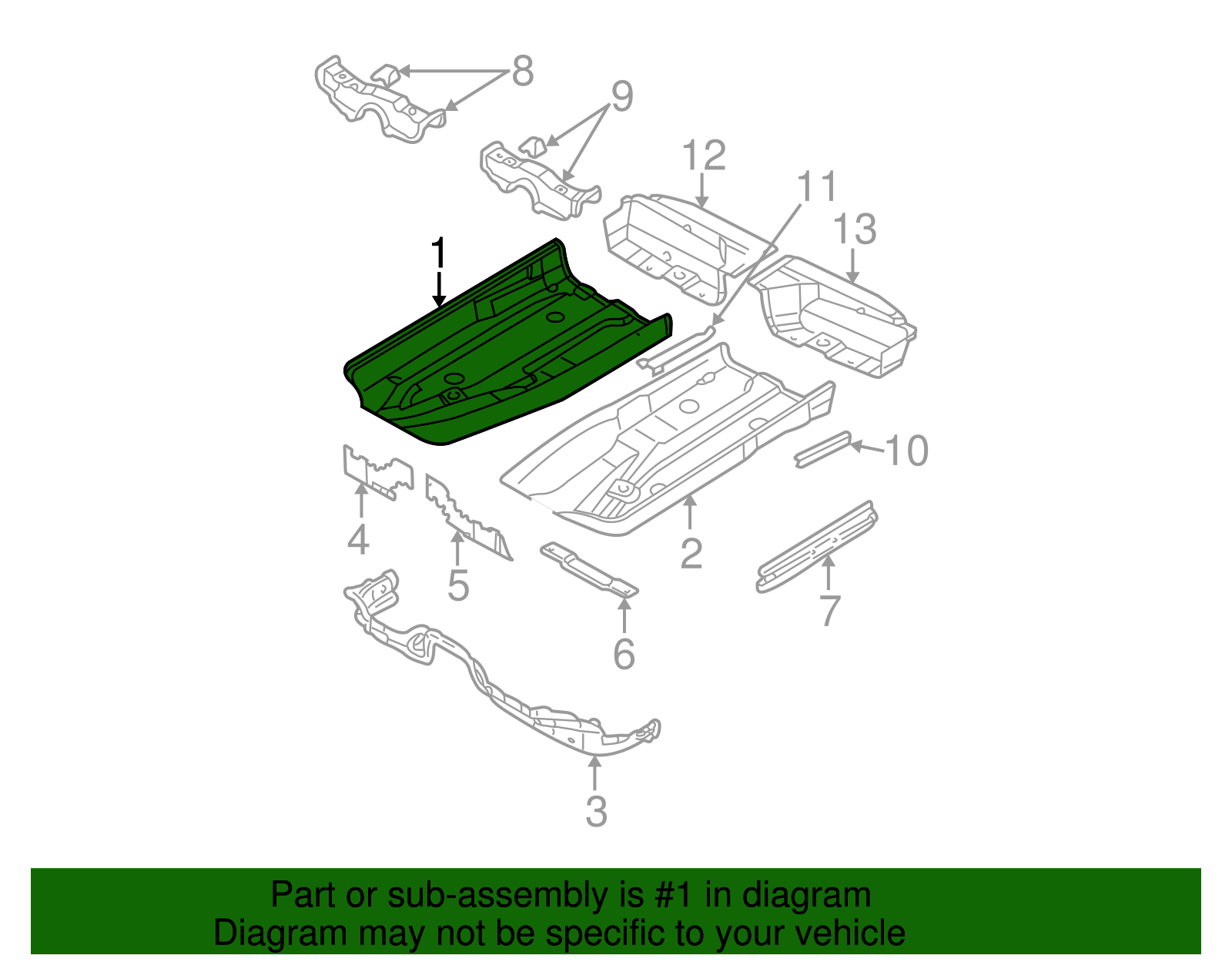 Floor Pan - Volkswagen (8E0-803-206)
