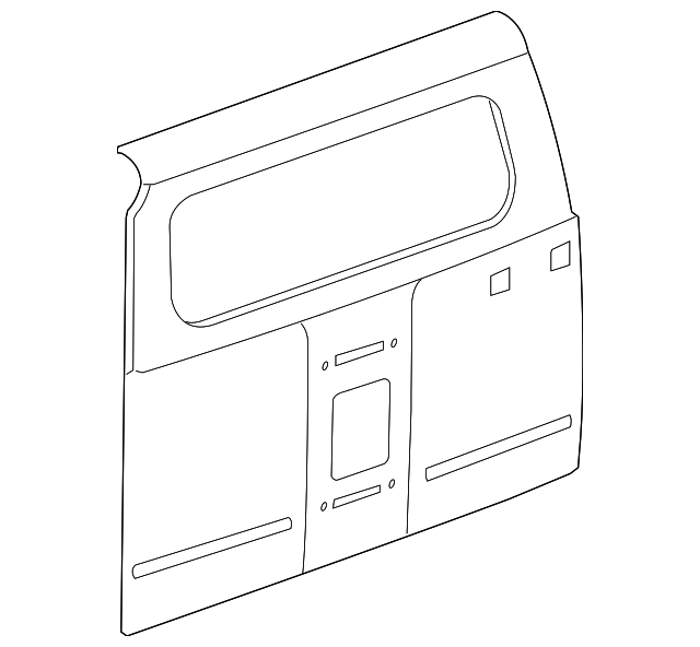 Liftgate with Reinforcements, Plates, and Nuts - GM (25883847)