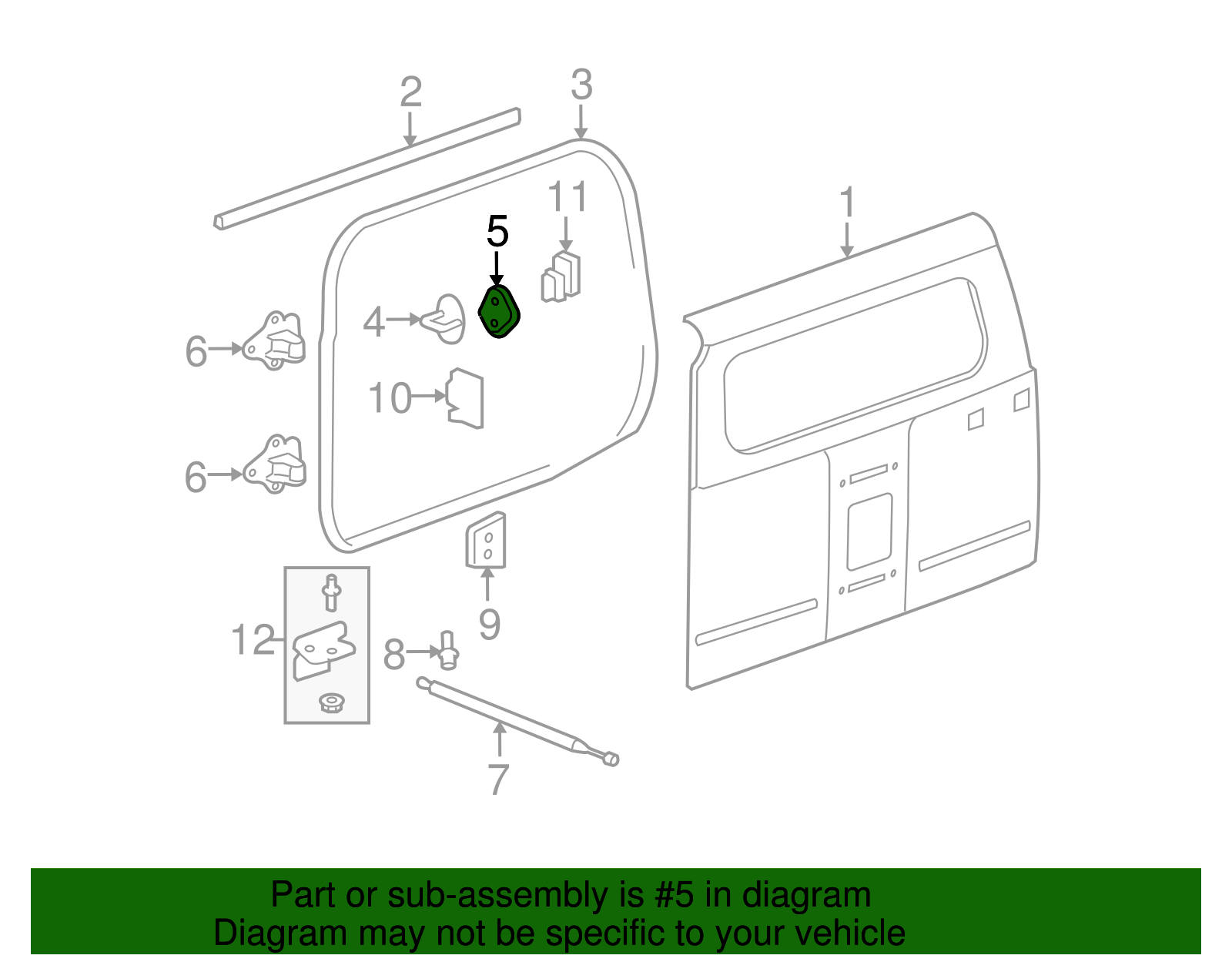 Spacer, R/D Lk Stkr - GM (15285251)